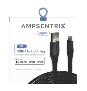AmpSentrix Lightning to Type A USB 3ft