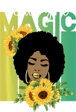 Black Girl Magic Sunflower Tumbler