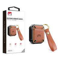Apple AirPods 1&2 Case Leather Armor Series Brown