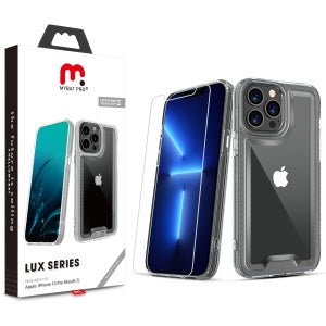 MyBat Pro Lux Series Case with Tempered Glass for Apple iPhone 13 Pro Max (6.7) - Clear