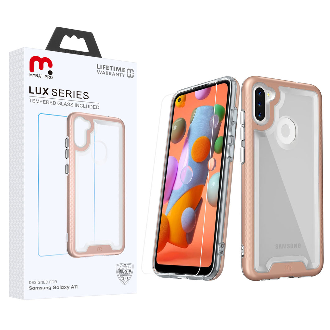 MyBat Pro Lux Series Case for Samsung Galaxy A11-Rose Gold