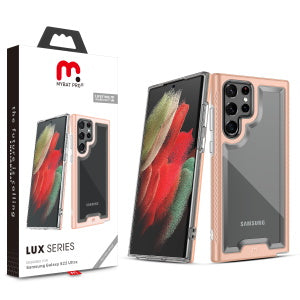 MyBat Pro Lux Series Case for Samsung Galaxy S22 Ultra - Rose Gold